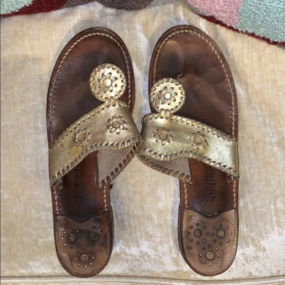 Jack Roger Flat Heeled Toe Thong Sandals
